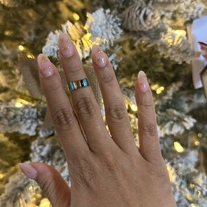 Handmade Native American Navajo Inlay Multicolored Sterling Silver Ring